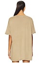 view 3 of 4 Champagne Cowboy Oversized Tee in Camel Gold