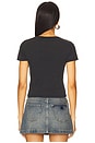 view 3 of 4 Au Revoir Baby Tee in Black Snow