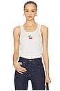view 1 of 4 x REVOLVE Micro Cherry Rib Tank Top in White