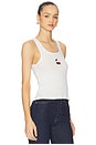 view 2 of 4 x REVOLVE Micro Cherry Rib Tank Top in White
