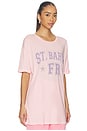 view 2 of 4 Saint Barth Fr Smu Oversized Tee in Blush Pink