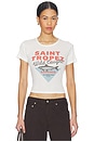 view 1 of 4 Saint Tropez Sardines Baby Tee in White