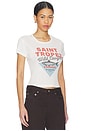 view 2 of 4 Saint Tropez Sardines Baby Tee in White