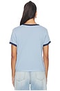 view 3 of 4 CAMISETA MOMMA NEEDS A BEER PERFECT RINGER in Chambray & Navy Snow