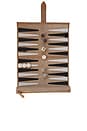 view 1 of 3 Manhattan Travel Backgammon Board in Black, White, & Beige