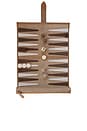 view 1 of 3 Byron Travel Backgammon Board in Brown, White, & Beige