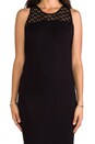 view 4 of 6 Diamond Mesh Low Curve Dress in Black