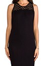 view 5 of 6 Diamond Mesh Low Curve Dress in Black