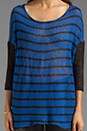 view 4 of 5 Stripe Sweater en Cobalt Blue/Black in Cobalt Blue & Black