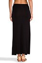 view 3 of 6 Front Slit Maxi Skirt in Black