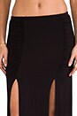 view 4 of 6 Front Slit Maxi Skirt in Black
