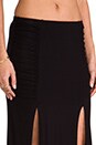 view 5 of 6 Front Slit Maxi Skirt in Black
