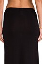 view 6 of 6 Front Slit Maxi Skirt in Black