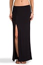 view 1 of 6 High Slit Maxi Skirt in Black