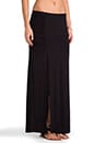 view 2 of 6 High Slit Maxi Skirt in Black