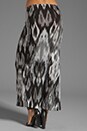 view 3 of 7 High Slit Maxi Skirt in Water Print Ikat
