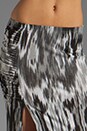 view 4 of 7 High Slit Maxi Skirt in Water Print Ikat