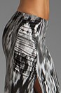 view 5 of 7 High Slit Maxi Skirt in Water Print Ikat