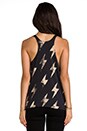 view 3 of 4 Lightning Bolt Low Curve Tank in Lightning Bolts