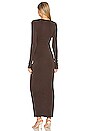 view 3 of 3 Calli Dress in Chocolate