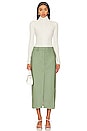 view 4 of 4 Isabeau Maxi Skirt in Green
