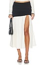 view 1 of 6 JUPE MIDI MARI in Black & Off White