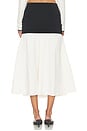 view 4 of 6 JUPE MIDI MARI in Black & Off White