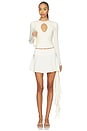 view 5 of 6 Dom Mini Skirt in Vanilla