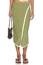 view 1 of 6 Stav Skirt in Khaki Green