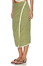 view 3 of 6 Stav Skirt in Khaki Green