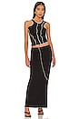 view 4 of 4 JUPE VANA in Black & Ivory