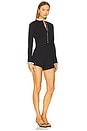 view 2 of 3 Tamar Romper in Black & Off-white