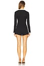 view 3 of 3 Tamar Romper in Black & Off-white