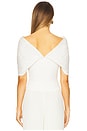 view 3 of 4 Elias Cape Top in White