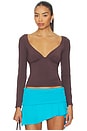 view 1 of 4 Oisin Top in Chocolate