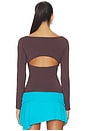 view 3 of 4 Oisin Top in Chocolate