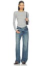view 5 of 4 TOP MANGA LARGA SIMON  in Heather Grey