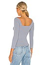 view 3 of 4 Stevie Top in Dusty Blue