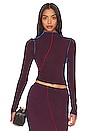 view 1 of 5 Zane Top in Oxblood