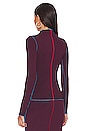 view 4 of 5 Zane Top in Oxblood
