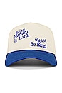 view 2 of 3 Be Kind Hat in Blue & White