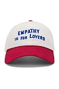 view 2 of 4 Empathy Is For Lovers Hat in Cream & Red