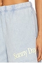 view 6 of 6 Sunny Days Are Coming Sweatshort in Blue