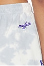 view 6 of 6 How Are You Really? Sweatshorts in Blue & White