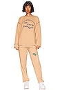 view 4 of 4 THE MAYFAIR ART CLUB You're the Inspiration Crewneck in Tan