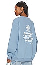 view 1 of 4 Burnout Is Real Crewneck in Lake