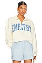 view 1 of 4 Empathy Always Quarter Zip Sweatshirt in Cream