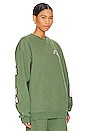 view 3 of 4 Empathy Crewneck in Army Green
