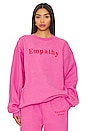 view 1 of 4 Empathy Always Crewneck in Pink
