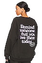 view 1 of 5 Somebody Loves You Crewneck in Charcoal
